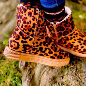 Animal print boots